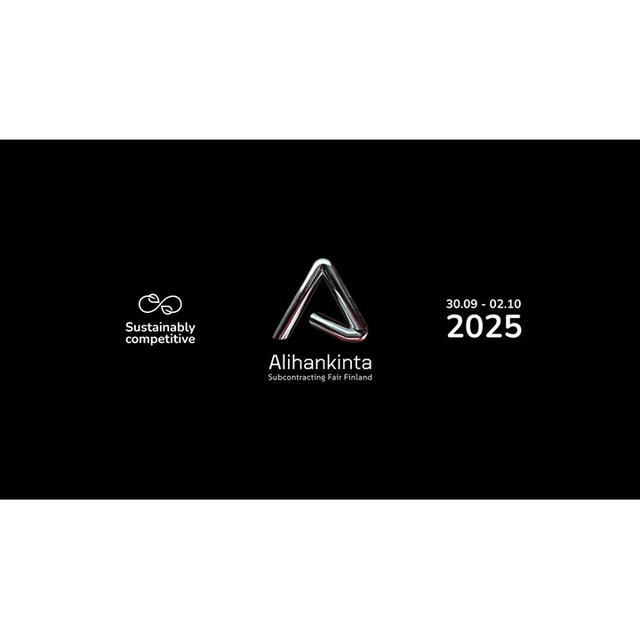 Alihankinta 2025 banner with theme, logo and date