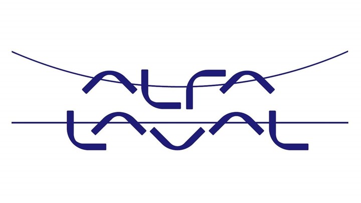 Alfa Laval logo.