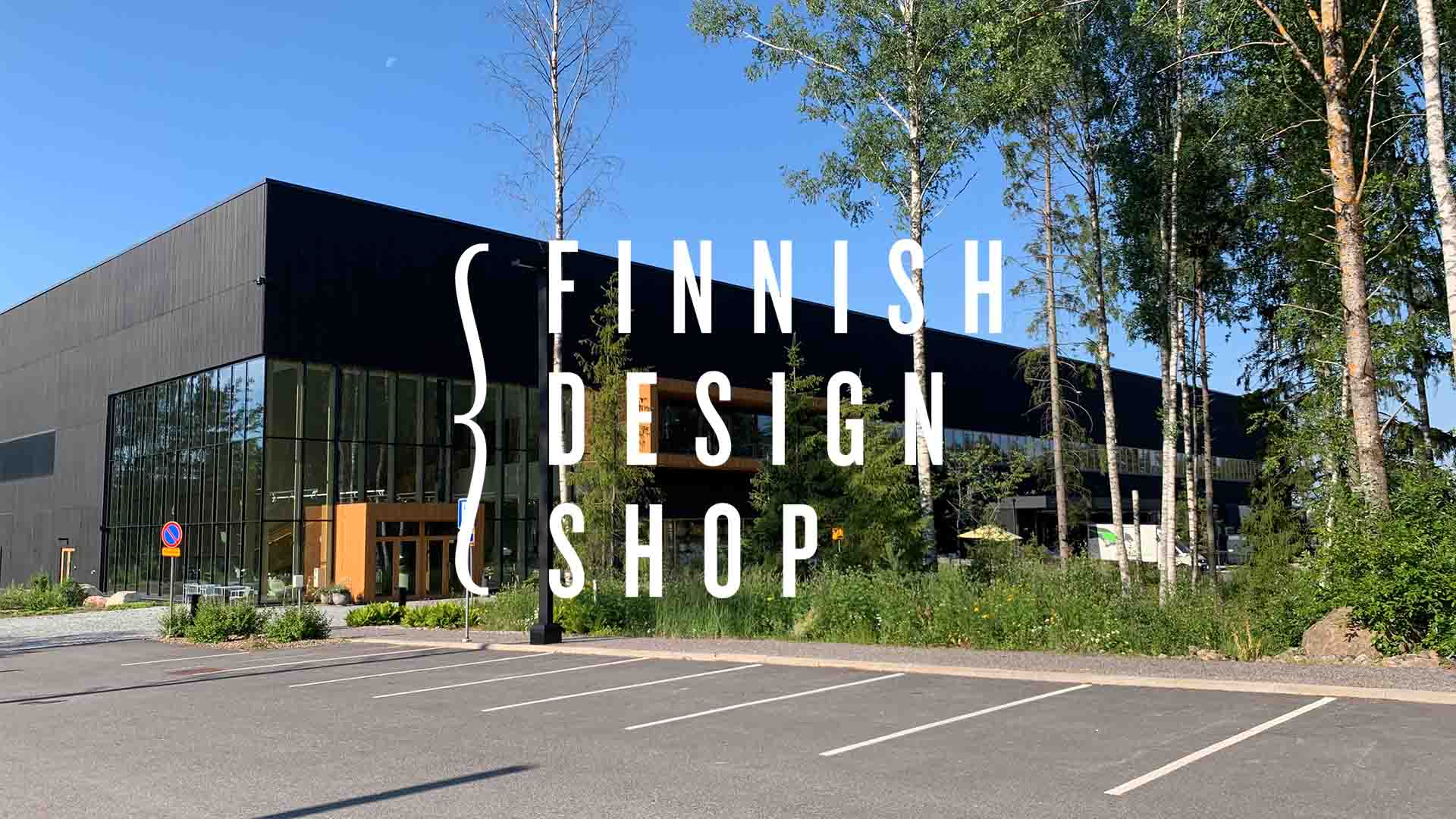 Exterior view of Finnish Design Shop's logistics center and warehouse.