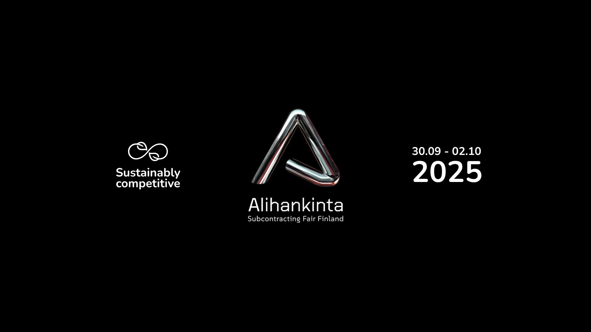 Alihankinta 2025-banner med tema, logotyp och datum
